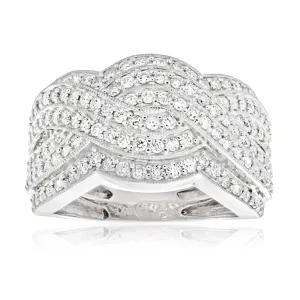 1.00 Carat Diamond Ring in 9ct White Gold