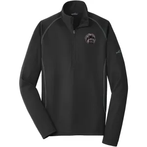 Affenpinscher Embroidered Eddie Bauer Mens Quarter Zip Pullover Fleece