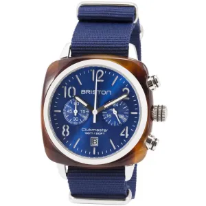 Briston Blue Clubmaster Classic Chronograph Watch 15140.SA.T.9.NNB