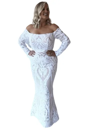 BUY IT TINAHOLY Sophia Gown (White/Nude)