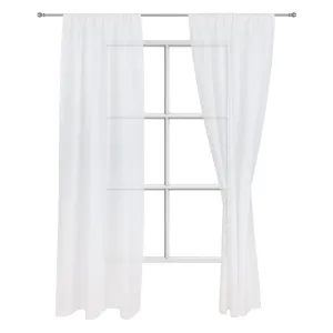 Fana Linen Curtain [White]