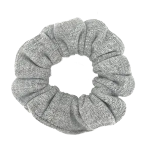 Grey Cotton Hair Scrunchie