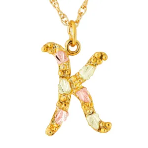 Landstrom's Black Hills Gold Initial Pendant - K