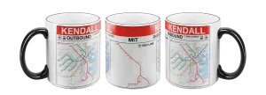 MBTA KENDALL MIT Red Line Station Mug