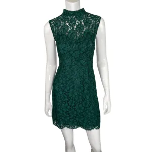 Sandro Paris Green Lace Sheath Dress