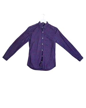 Size S - Balibaris Navy and Red Check Shirt