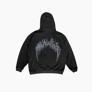 VICIOUS OVERSIZED HOODIE - BLACK